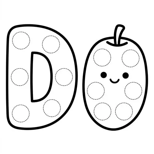 Preview of Date Dot Marker Printable