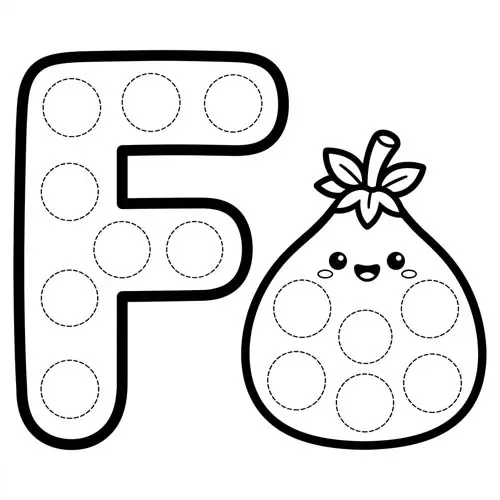 Preview of Fig Dot Marker Printable