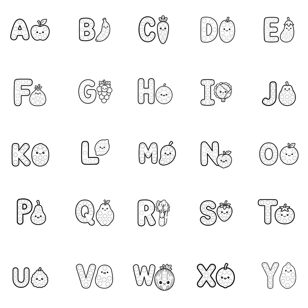 Fruit & Vegetable Alphabet