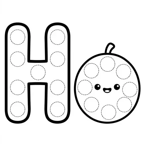 Preview of Honeydew Dot Marker Printable