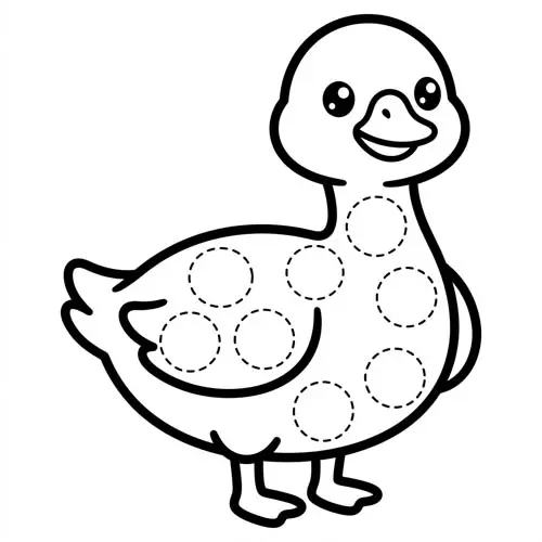 Preview of Goose Dot Marker Printable
