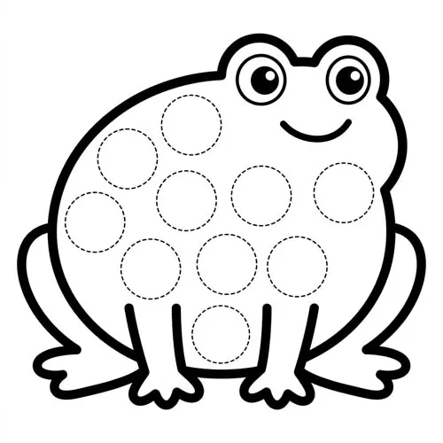 Frog Dot Marker Printable