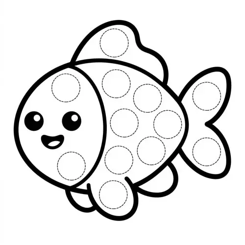 Goldfish Dot Marker Printable