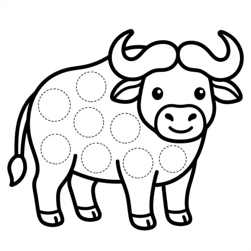 Preview of Buffalo Dot Marker Printable