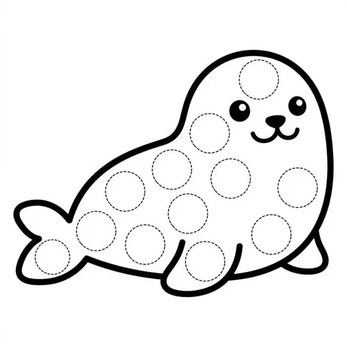 Preview of Seal Dot Marker Printable