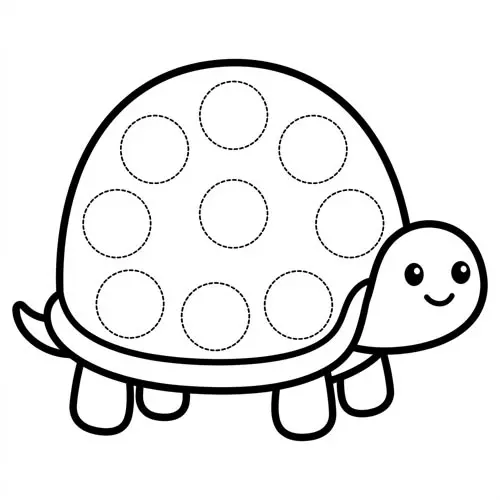 Preview of Turtle Dot Marker Printable