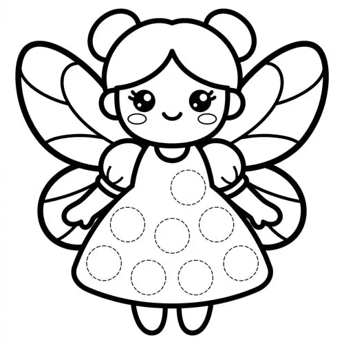 Preview of Fairy Dot Marker Printable