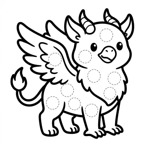 Preview of Griffin Dot Marker Printable