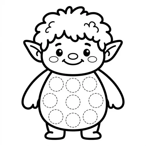 Preview of Troll Dot Marker Printable