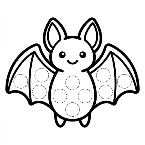 Preview of Bat Dot Marker Printable
