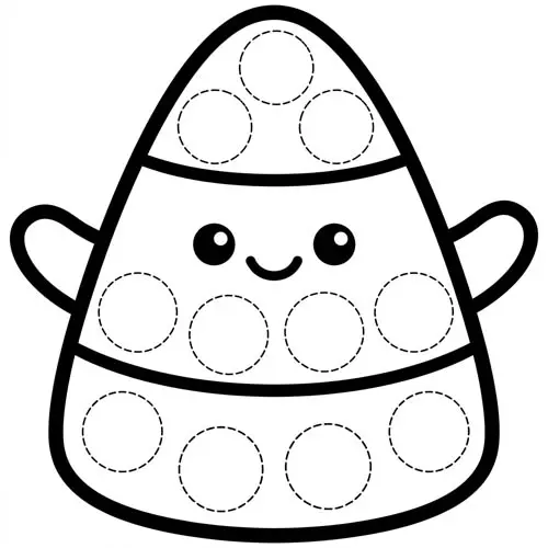 Preview of Candy Corn Dot Marker Printable