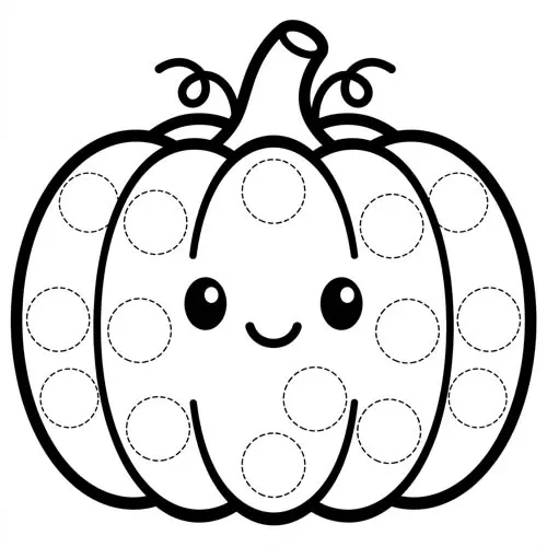Preview of Pumpkin Dot Marker Printable
