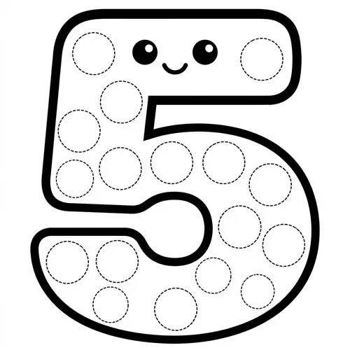 Preview of Five Dot Marker Printable