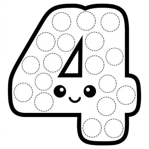 Preview of Four Dot Marker Printable