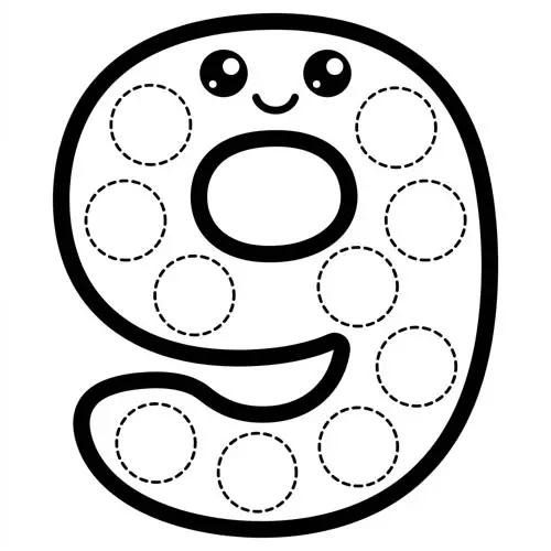Preview of Nine Dot Marker Printable