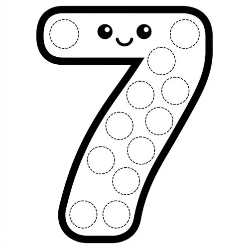 Preview of Seven Dot Marker Printable