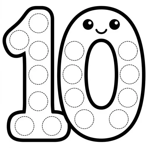 Preview of Ten Dot Marker Printable