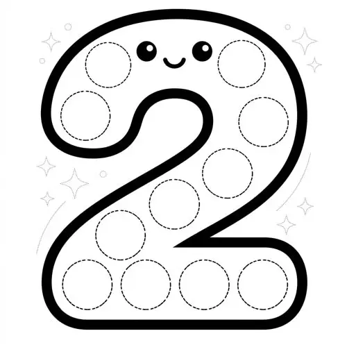 Preview of Two Dot Marker Printable