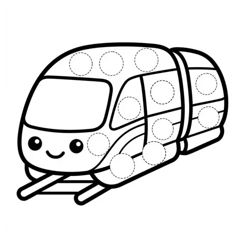 Preview of Monorail Dot Marker Printable